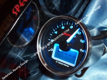 Compte-tours et thermomètre digital STAGE6 R/T universel pour moto